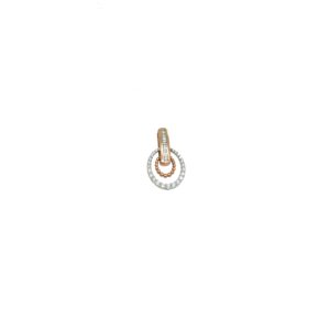 18KT Gold Real Diamond Oval Pendant|Pachchigar Jeweller