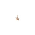 18KT Butterfly Pendant In Real Diamond|Pachchigar Jewellers
