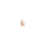18KT Butterfly Pendant In Real Diamond|Pachchigar Jewellers