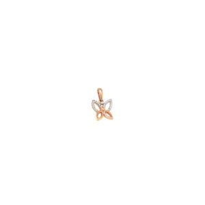 18KT Butterfly Pendant In Real Diamond|Pachchigar Jewellers