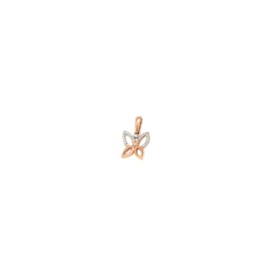 18KT Butterfly Pendant In Real Diamond|Pachchigar Jewellers