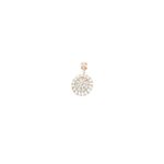 18KT Gold Real Diamond Round Pendant|Pachchigar Jewellers