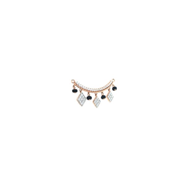 18KT Half U Shape with Prong-Set Round Diamond Tanmaniya