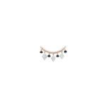 18KT Half U Shape with Prong-Set Round Diamond Tanmaniya