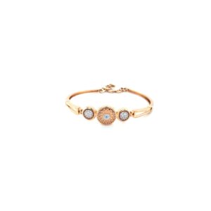 18KT Flower Design Rose Gold Indo-Italian Bracelet