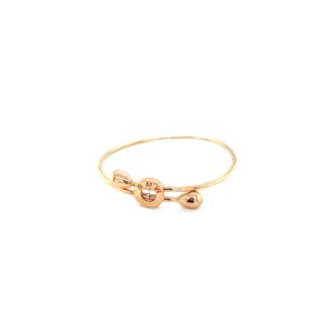 18KT Indo-Italian Bracelet with BMW Symbol Centerpiece