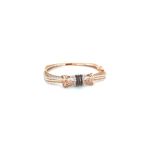 18KT Rose Gold Indo-Italian Net Design Bracelet