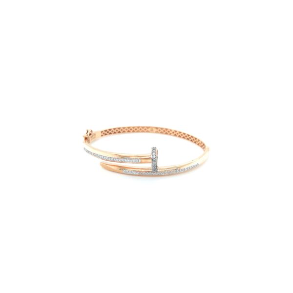 18KT Rose Gold Indo-Italian Cartier-Style Bracelet
