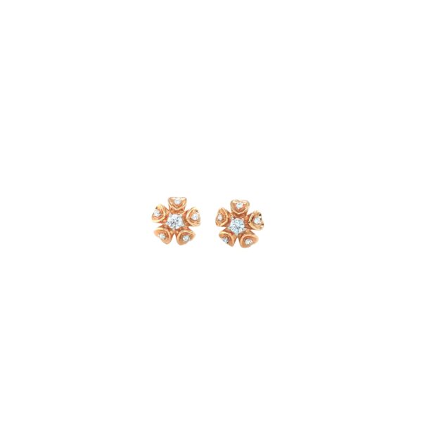 Rose Gold IndoItalian Floral Pendant Set|Pachchigar Jeweller