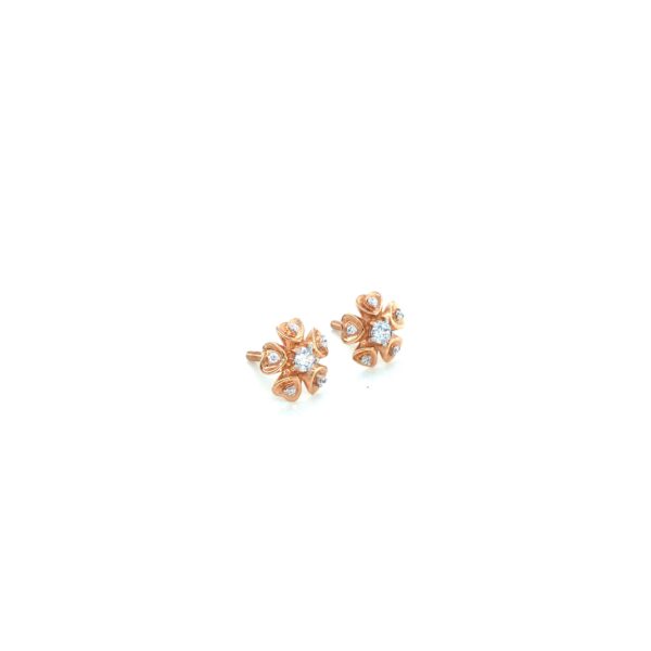 Rose Gold IndoItalian Floral Pendant Set|Pachchigar Jeweller