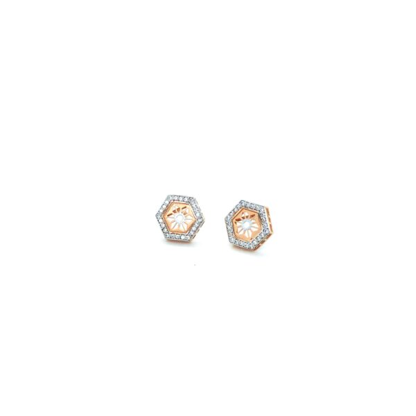 18K Gold IndoItalian Hexagon Pendant Set|Pachchigar Jeweller