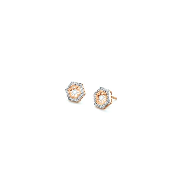 18K Gold IndoItalian Hexagon Pendant Set|Pachchigar Jeweller