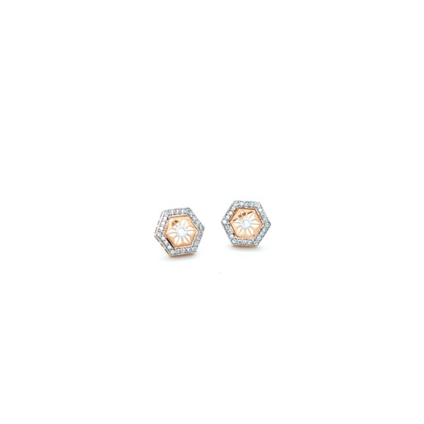 18K Gold IndoItalian Hexagon Pendant Set|Pachchigar Jeweller