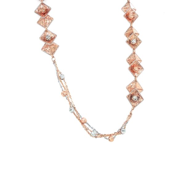 Rose Gold Italian Chain in Square Design|Pachchigar Jeweller