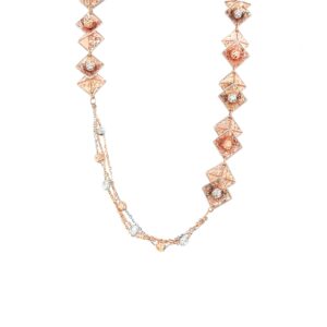 Rose Gold Italian Chain in Square Design|Pachchigar Jeweller