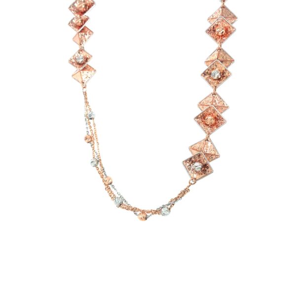 Rose Gold Italian Chain in Square Design|Pachchigar Jeweller