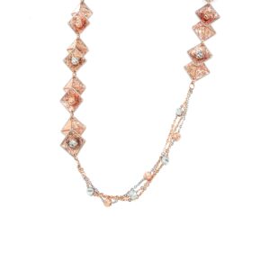 Rose Gold Italian Chain in Square Design|Pachchigar Jeweller