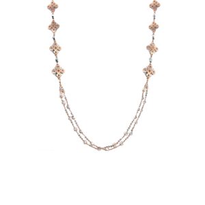 18KT Rose Gold Rhodium Polish Ball Chain|Pachchigar Jeweller