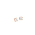 18KT Indo-Italian Rose Gold Square Stud |Pachchigar Jeweller