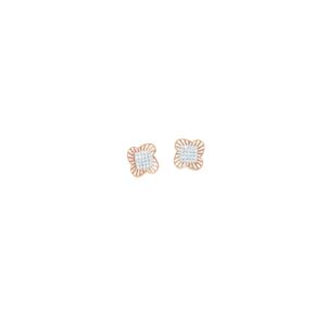 18KT Indo-Italian Rose Gold Square Stud |Pachchigar Jeweller