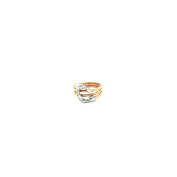 18K Indo-Italian Rose Gold Designer Ring|Pachchigar Jeweller