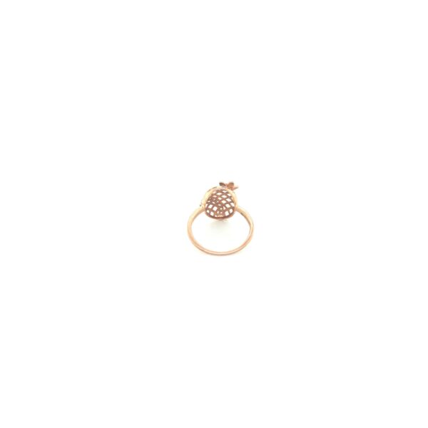 18K Indo-Italian Rose Gold Net Design Ring|Pachchigar Jeweller