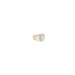 18K Indo-Italian Rose gold Baguette Ring|Pachchigar Jeweller