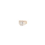 18K Indo-Italian Rose gold Baguette Ring|Pachchigar Jeweller