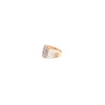 18K Indo-Italian Rose gold Baguette Ring|Pachchigar Jeweller