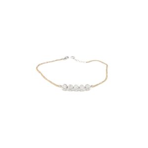 18KT Rose Gold Real Diamond Eternity Bracelet