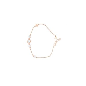 18KT Rose Gold Real Diamond Lightweight Bracelet