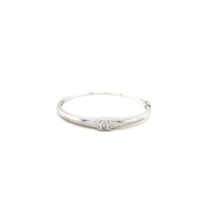 18KT White Gold Real Diamond Bracelet|Pachchigar Jewellers