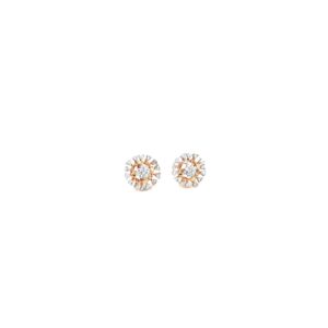 18K Indo-Italian Rose Gold Stud Earring|Pachchigar Jewellers