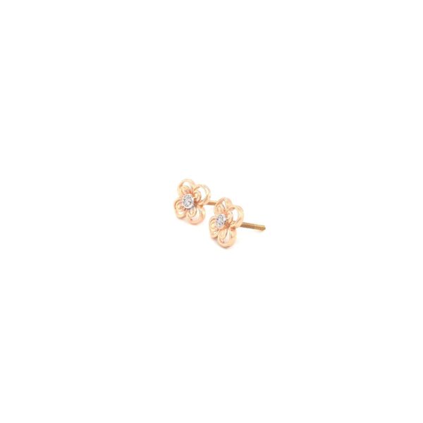 18K Indo-Italian Rose Gold Earring| Pachchigar Jewellers