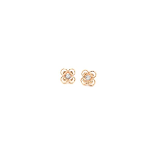 18K Indo-Italian Rose Gold Earring| Pachchigar Jewellers