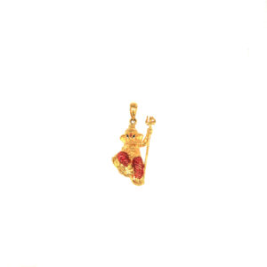 22KT Bal Ganesha Pendant with Meenakari Work| Pachchigar Jewellers 22KT Bal Ganesha Pendant with Meenakari Work| Pachchigar Jewellers