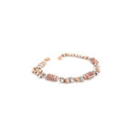 18K Rose Gold Two Tone Italian Bracelet|Pachchigar Jewellers