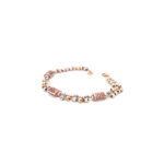 18K Rose Gold Two Tone Italian Bracelet|Pachchigar Jewellers