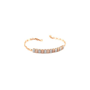 Two Tone Gold Italian Party Wear BraceletPachchigar Jeweller