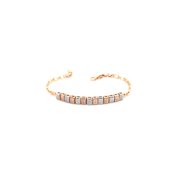 Two Tone Gold Italian Party Wear BraceletPachchigar Jeweller