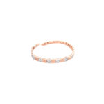 18K Rose Gold Flexible Kada Look Italian Bracelet