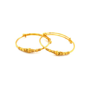 22KT Gold Adjustable Kid's Bangles |Pachchigar Jewellers