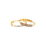 22KT Rose Gold Leaf Petal Rhodium Bangle|Pachchigar Jeweller