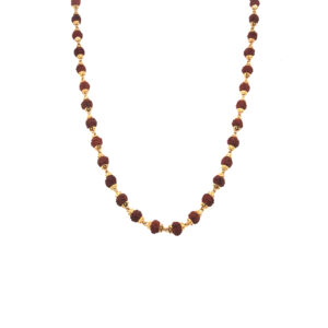 22K Yellow Gold  Natural Rudraksha Mala|Pachchigar Jewellers