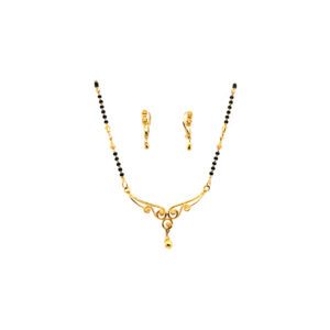 22K Gold Wedding Mangalsutra With Earing|Pachchigar Jeweller