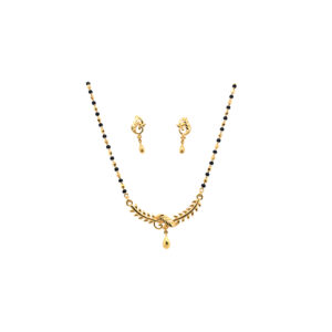 22 Kt Gold Mangalsutra with earring|Pachchigar Jewellers