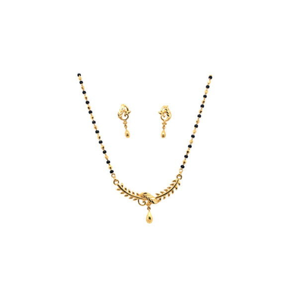 22 Kt Gold Mangalsutra with earring|Pachchigar Jewellers