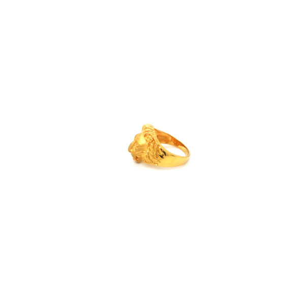 22K Gold Ring with a Lion Face in center|Pachchigar Jeweller