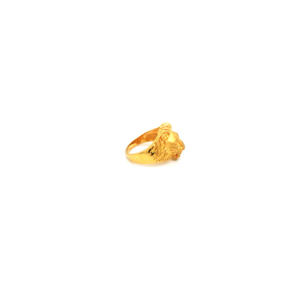 22K Gold Ring with a Lion Face in center|Pachchigar Jeweller
