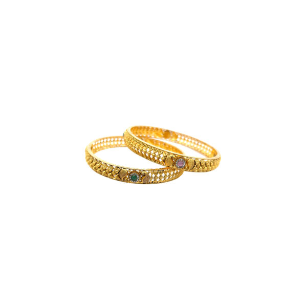 22K Gold Antique Jadtar Bangles| Pachchigar Jewellers